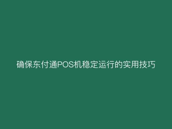 确保东付通POS机稳定运行的实用技巧